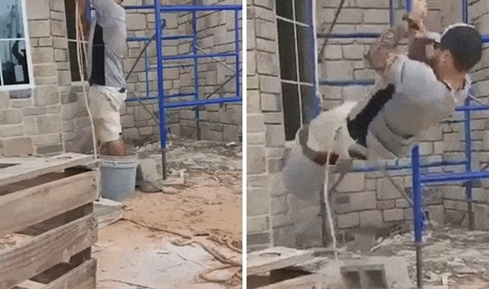 Mislio je da je izumio novu vrstu dizala, no njegov pokušaj je loše završio