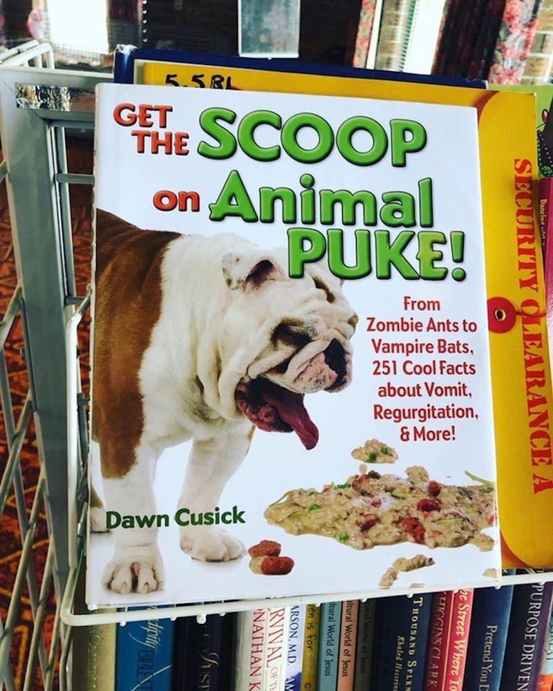 Knjiga s 251 zanimljivom činjenicom o životinjskim povraćotinama.
