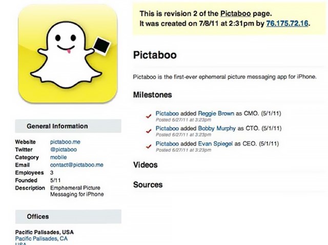Snapchat / Pictaboo