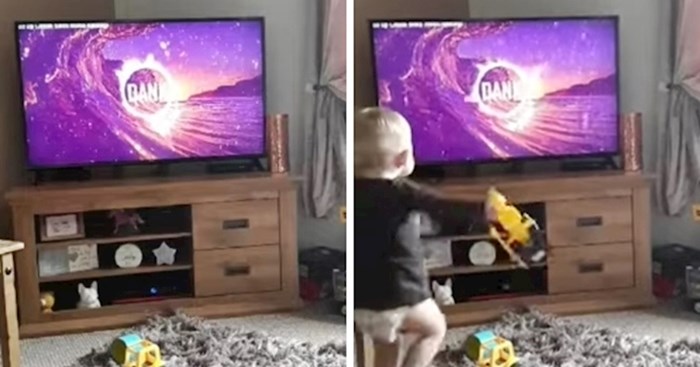 VIDEO Bebi je dosadilo gledanje TV-a pa je napravila nešto što je mami pokvarilo dan