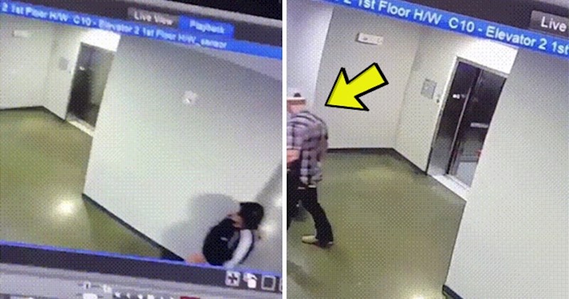 Mladić je uočio opasnost ispred lifta, pogledajte zbog čega mu se žena kasnije zahvaljivala