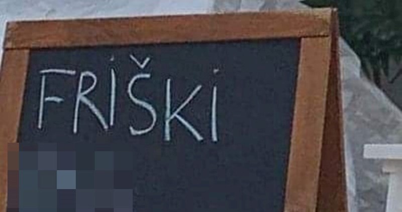 Prolaznik je zbunjeno gledao što ovaj dalmatinski restoran nudi gostima