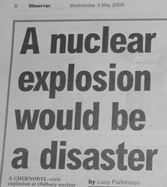 "Nuklearna eksplozija bi bila katastrofa"