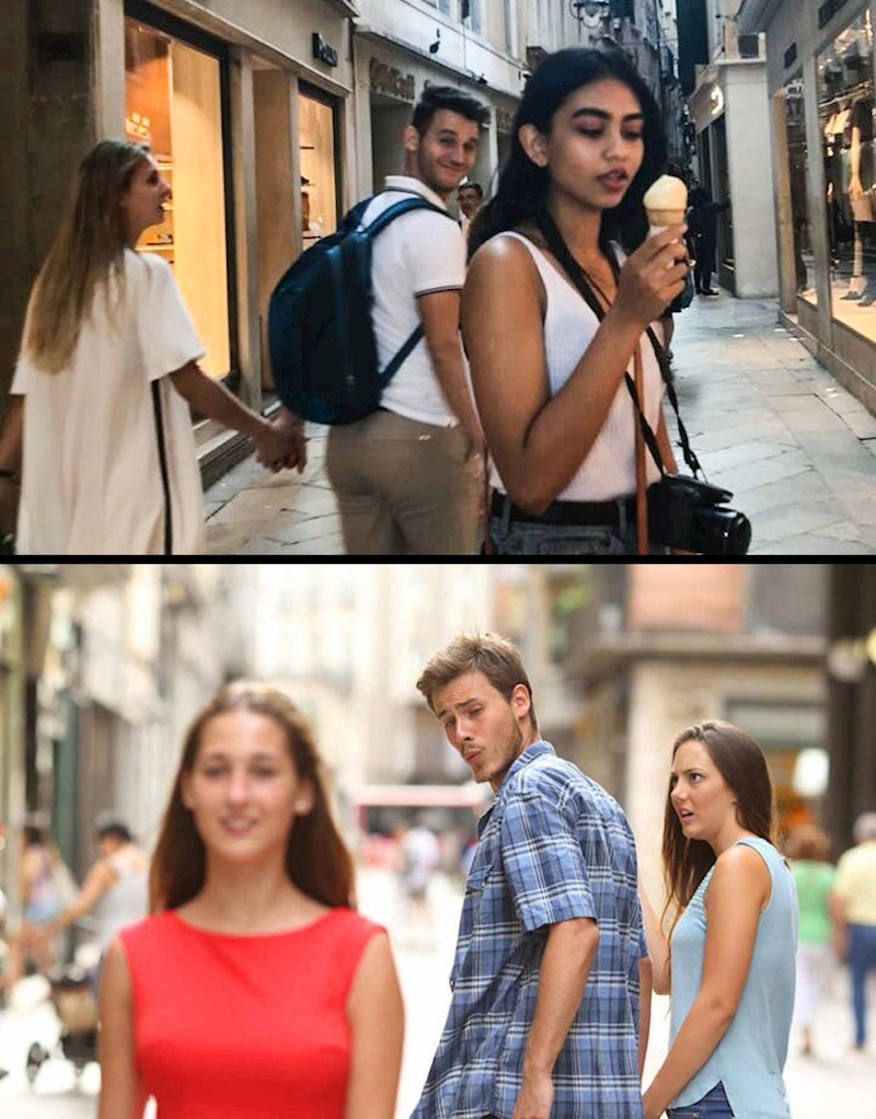 "Pokušavala sam slikati prijateljicu kako jede sladoled, no na kraju je jedan lik prošao i okrenuo se, fotka je izgledala kao poznati meme!"