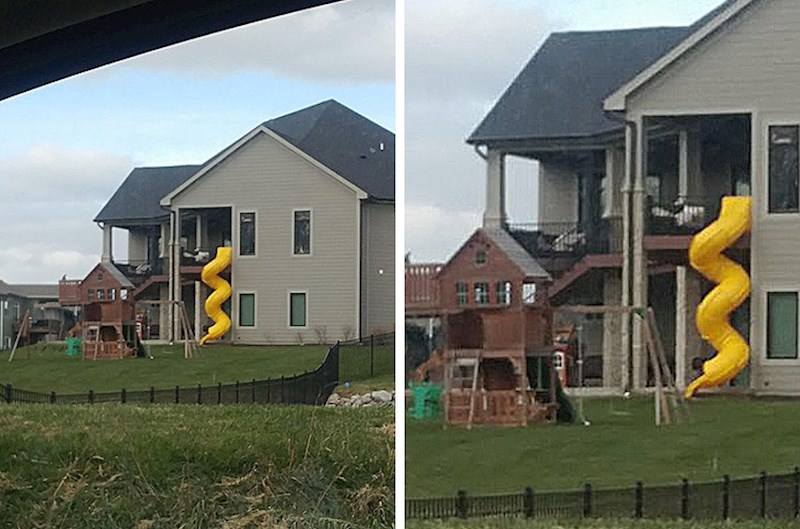 Djeci su napravili zanimljiv način za spuštanje s kata...