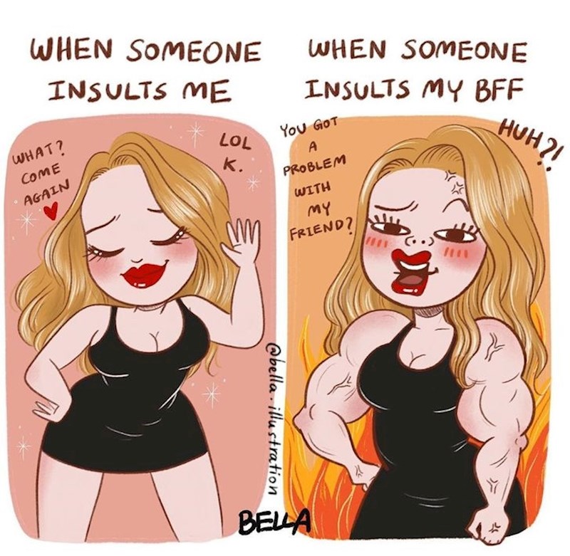 Ono kad mene netko vrijeđa / Ono kad netko vrijeđa moju najbolju prijateljicu