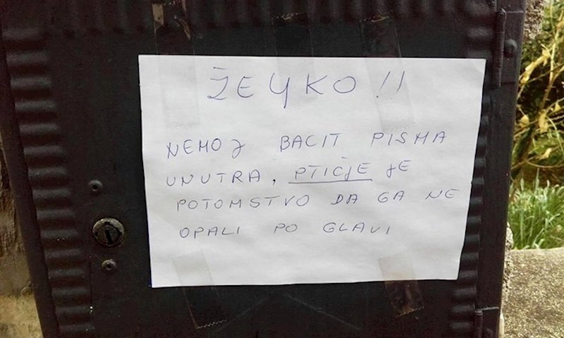 Evo kako su mu to napisali: