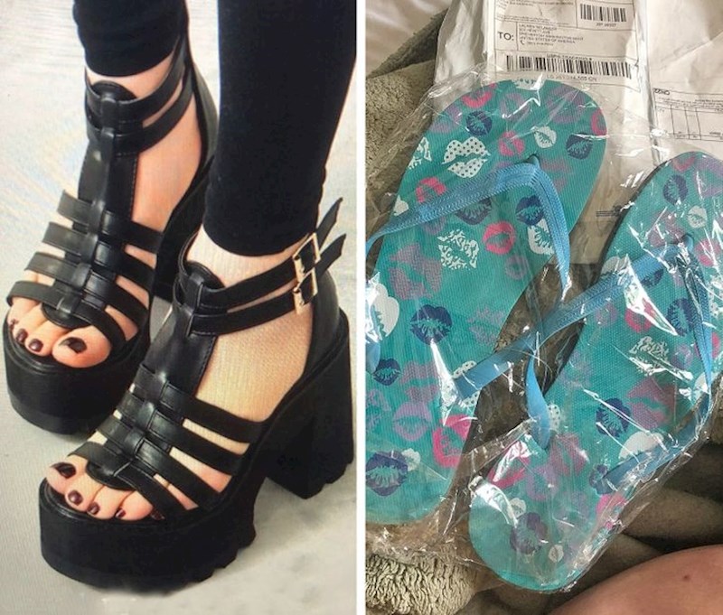 "Naručila sam prekrasne crne sandale... Ispada da je taj web shop bio prijevara, no bar su mi poslali japanke. Plakalo mi se."