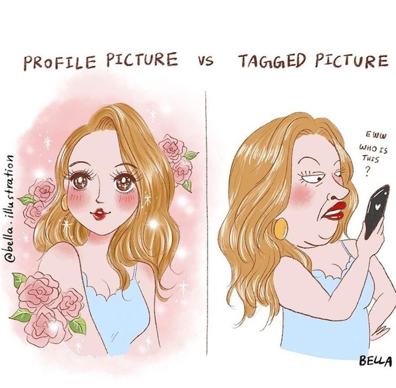Ja na profilnoj fotki / Ja kad me netko označi na grupnoj fotografiji