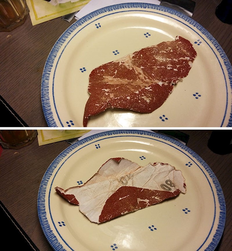 Brusni papir koji izgleda kao odrezak