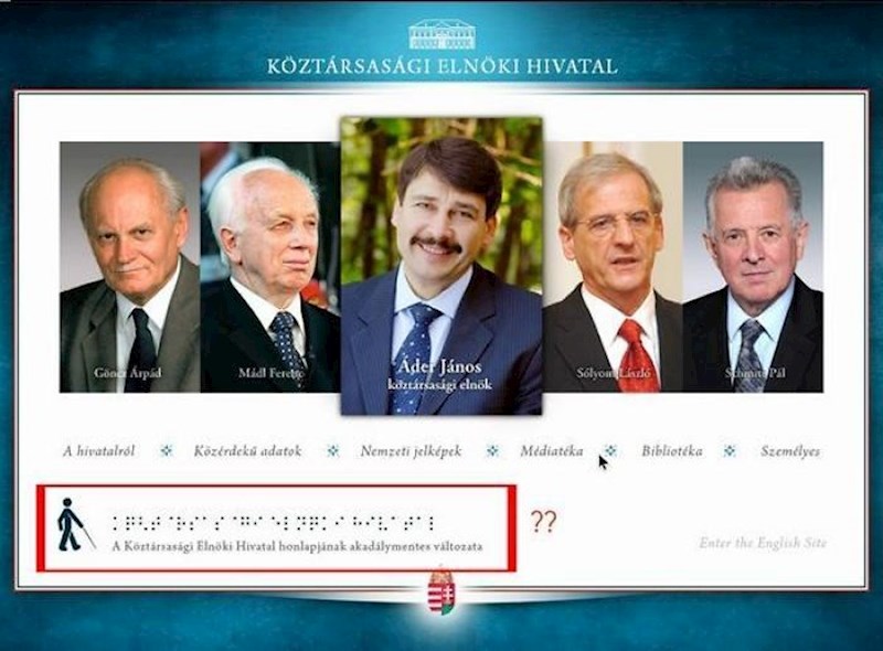 Poruka na Brailleovom pismu na web stranici?!