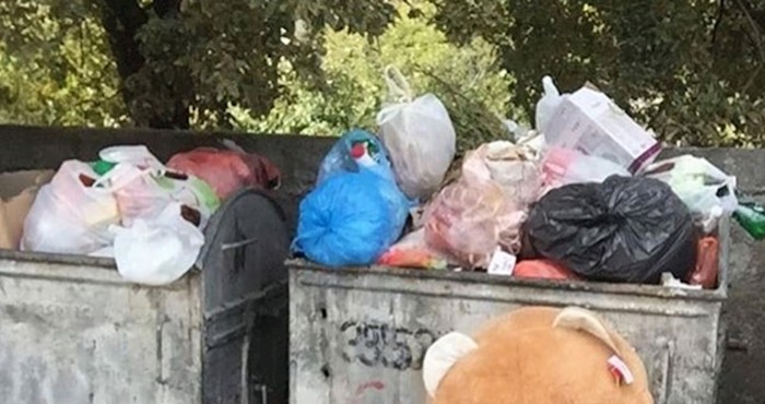 Netko je slikao tužan prizor kraj kontejnera, pogledajte što je netko bacio
