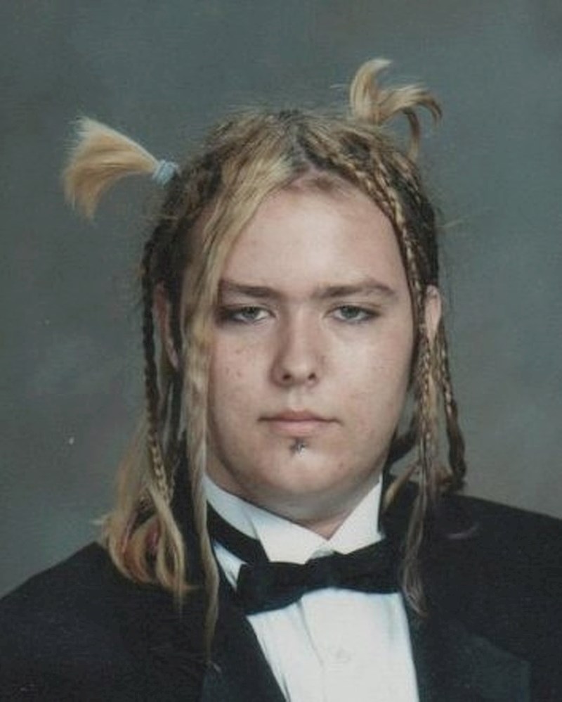 "Jeste li ikad vidjeli dreadlockse, kikice i repiće na istoj glavi? Ovo je moja fotka iz školskog godišnjaka."