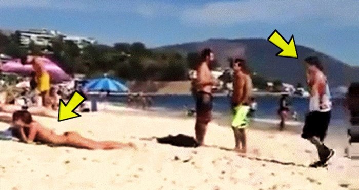Na plaži je ugledao zgodnu djevojku pa izveo jedan od najžešćih uleta koje ćete ikad vidjeti