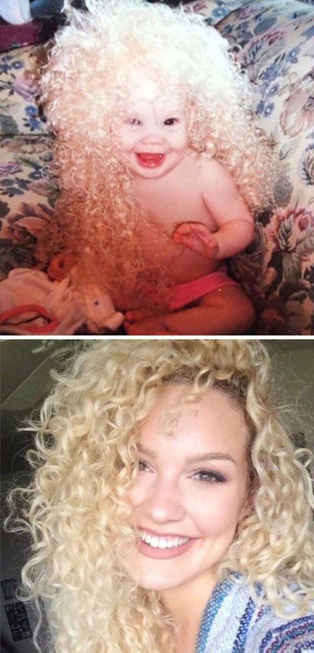 "Kao beba sam voljela nositi perike, danas s 21 godinom imam sličnu frizuru."