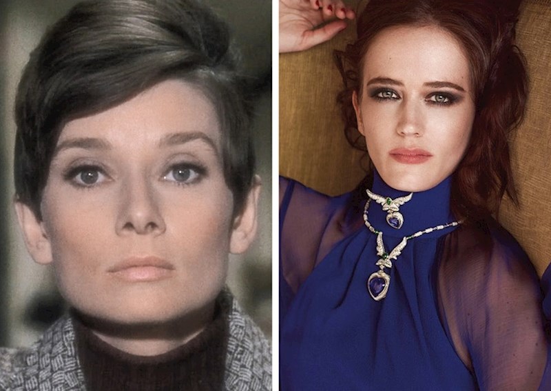 Audrey Hepburn i Eva Green s 38 godina