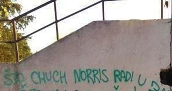 Ako ćemo vjerovati ovom grafitu, ni Chuck Norris ne bi dobro prošao u Zadru