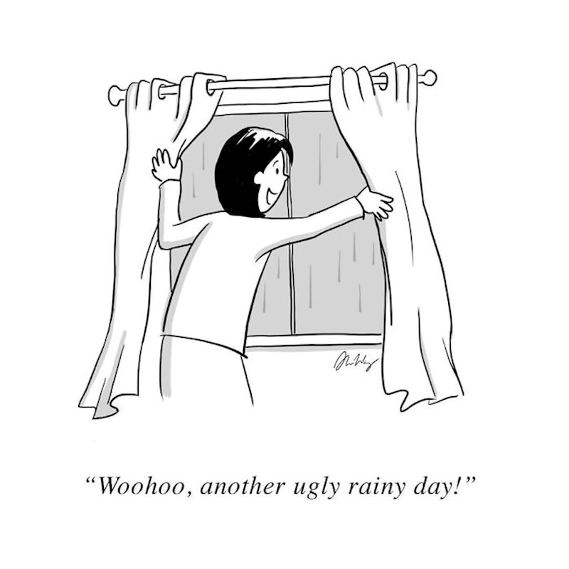 "Juhuuu, još jedan ružan kišni dan!"