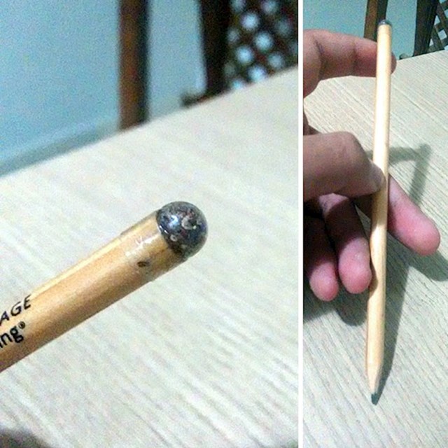 Ova olovka na vrhu ima sjemenke. Kada postane prekratka za pisanje, može se zabosti u zemlju i iz nje će narasti drvo.