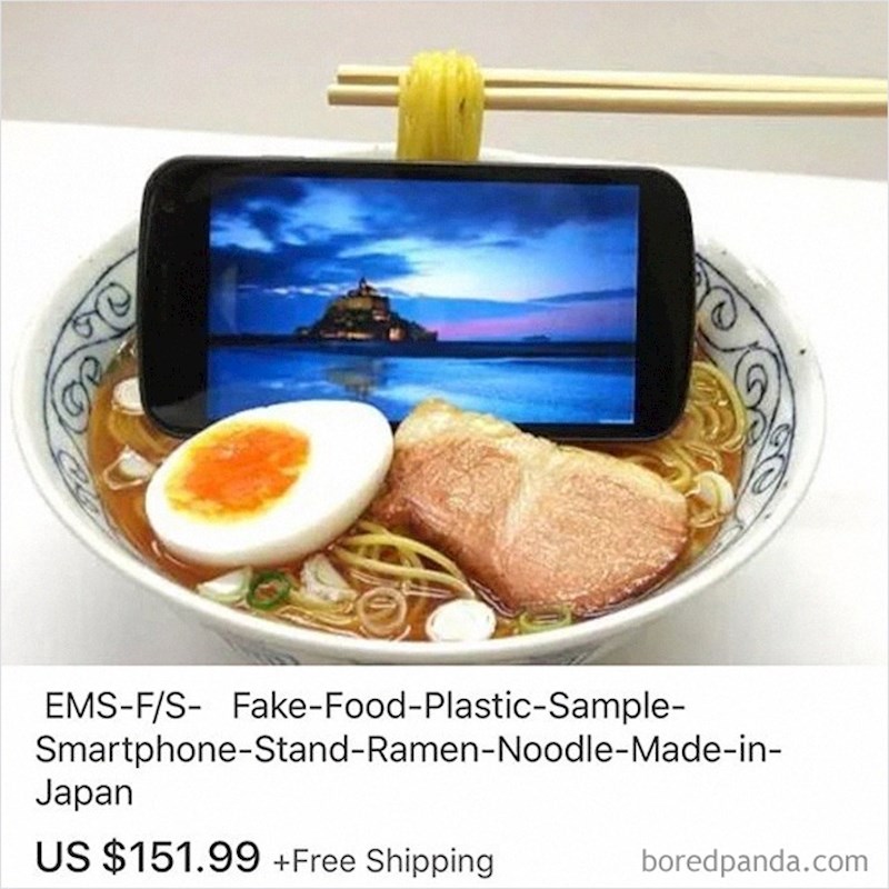 Lažna hrana za držanje mobitela
