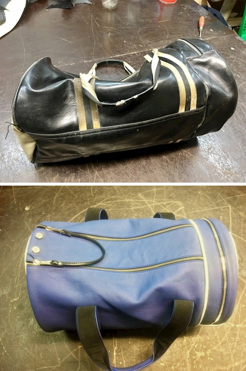 "Nisam htio svoju najdražu staru putnu torbu baciti u smeće, popravio sam je i uljepšao."