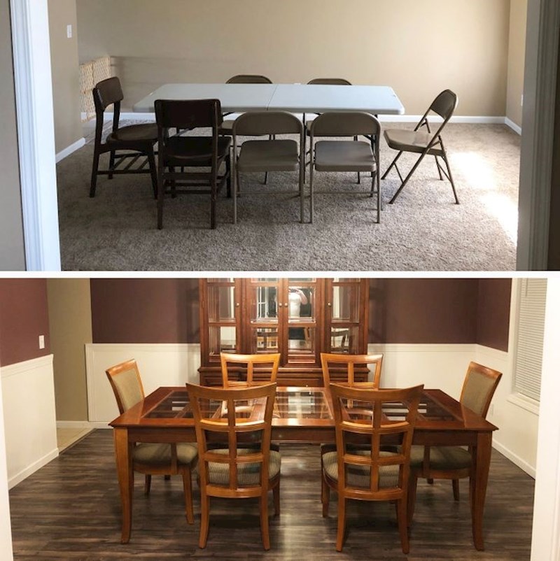 "Kad smo se uselili u novu kuću, sve je unutra bilo sivo... To smo promijenili."