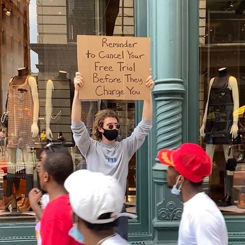 Ne zaboravite prekinuti besplatnu probu prije nego što vam naplate