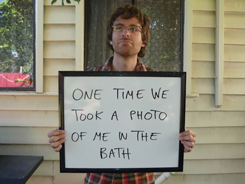 "Jednom smo slikali mene u kupaonici"