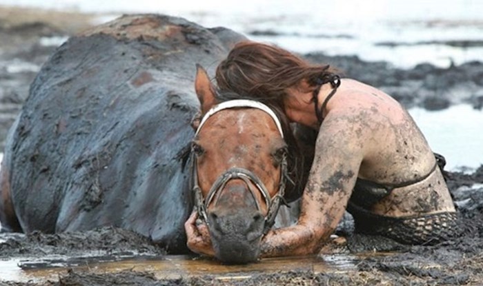 Satima je grlila svog konja koji je polako tonuo u živom blatu, a onda je došao stari farmer