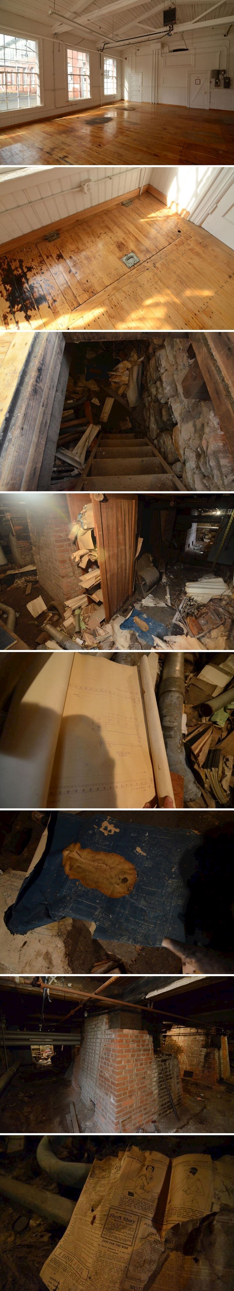 "Pomagao sam tati da preseli stvari u svoj novi ured, a onda smo na parketu pronašli vrata... u podzemlje."