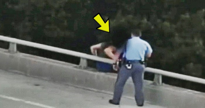 Depresivni čovjek se htio baciti s mosta, a onda je policajcu uspjelo nemoguće