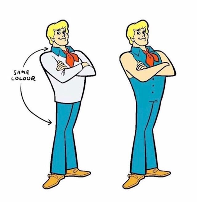 Fred Jones iz Scooby-Dooa zapravo nosi kombinezon? Hmm...