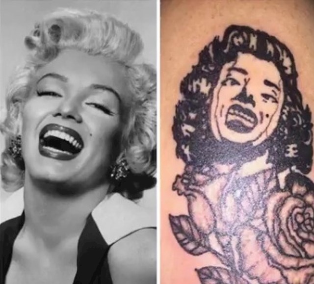 Užasna tetovaža Marilyn Monroe