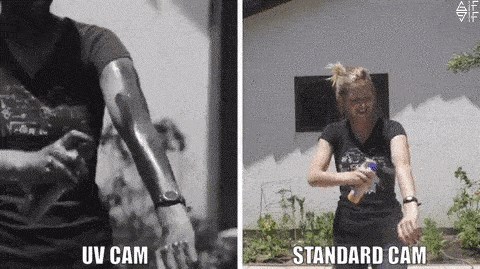 Na ruke je našpricala sprej sa zaštitnim faktorom, UV kamera snimila je što se zapravo dogodilo