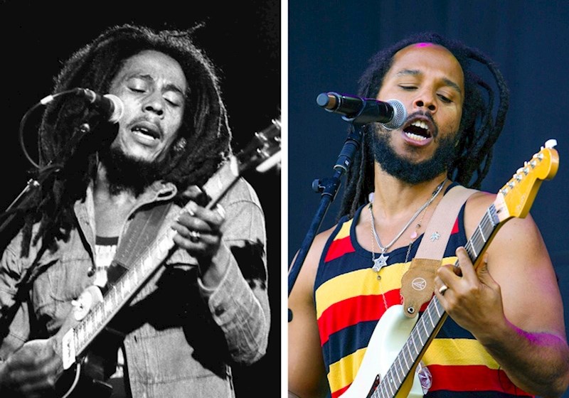 Bob Marley i njegov sin Ziggy s 30 godina