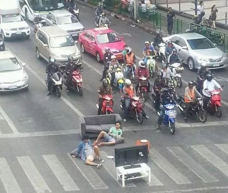 Nema ništa bolje od uživanja na svježem zraku. Ok, ovaj nije pretjerano svjež.