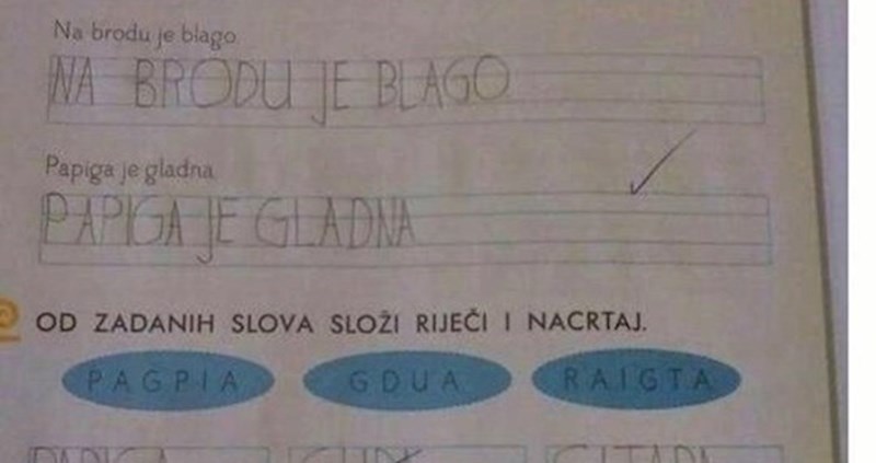 Dijete je imalo simpatično rješenje zadatka, ali ga učiteljica nije htjela priznati