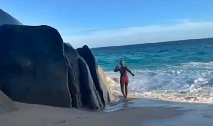 VIDEO Htjela je napraviti cool sliku na plaži, no nije očekivala da će joj se ovo dogoditi