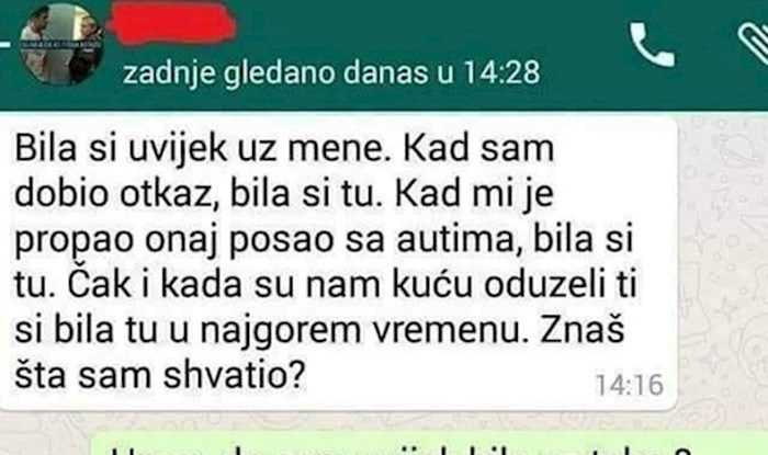 Ženi je poslao važnu poruku, njegova sljedeća poruka ju je neugodno iznenadila