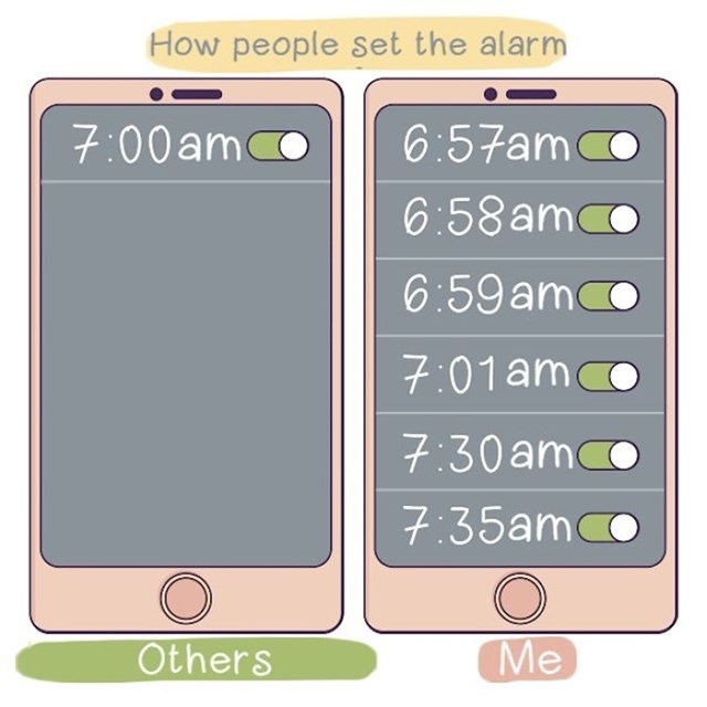 Kako drugi ljudi namjeste alarm i kako ga ja namjestim:
