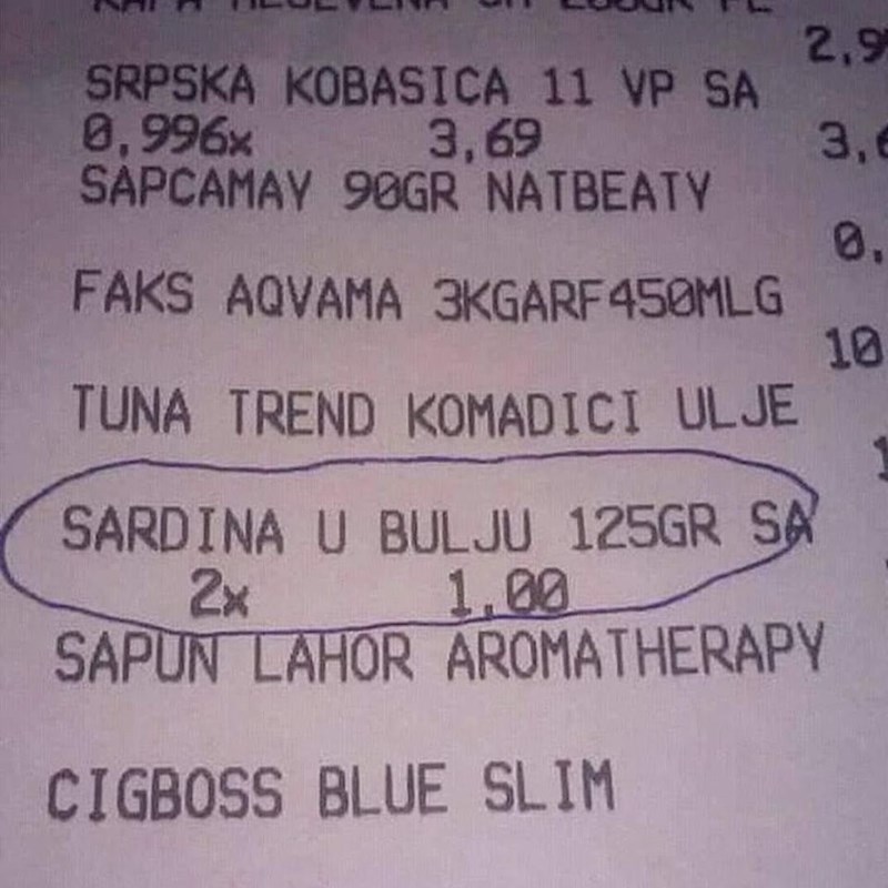 Sardina u b. ulju nije isto što i sardina u bulju!