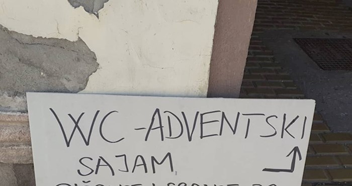 Natpis u blizini osječkog adventskog sajma nasmijao je prolaznike, evo što je pisalo na ploči
