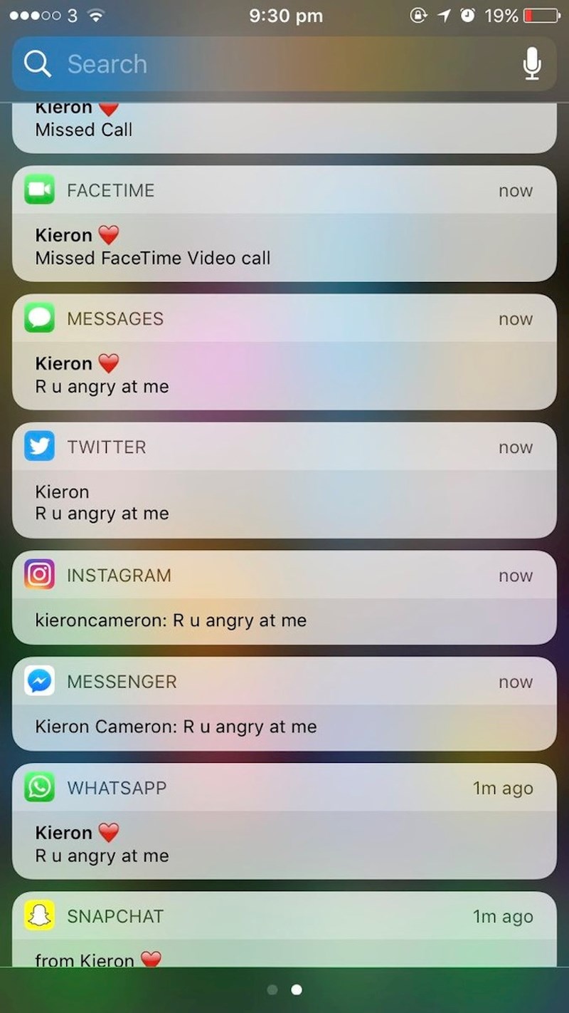 Ono kad joj se ne javiš pa odmah misli da se ljutiš na nju...