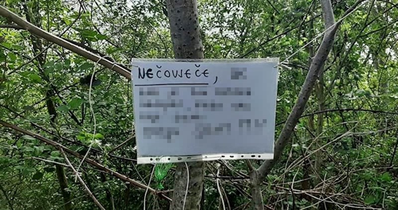 Šetač je na Bundeku naišao na poruku koju nikako nije očekivao