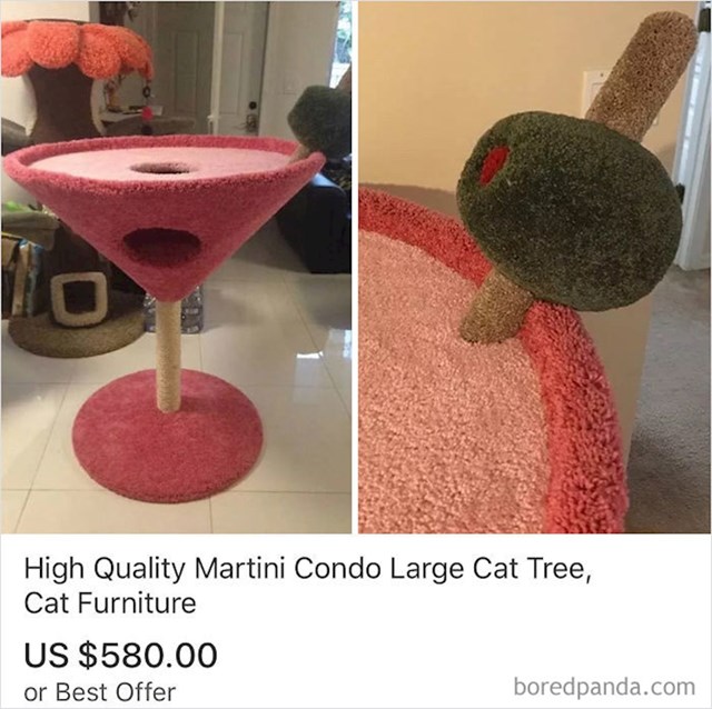 Grebalica za mačke u obliku Martinija