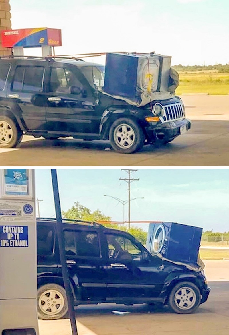 Ovo mu nije bilo dovoljno da odustane od vožnje.