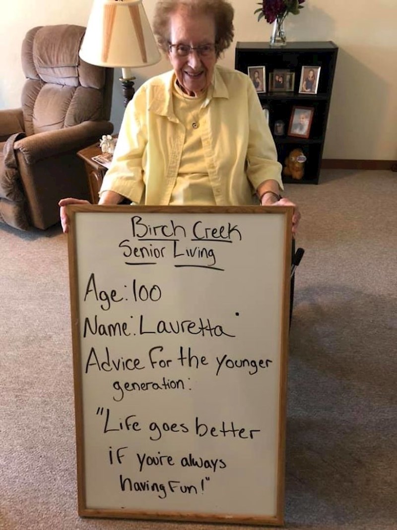 "Život je bolji ako se uvijek zabavljate."