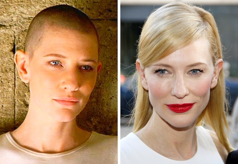 Cate Blanchett se morala 2002. godine ošišati na nulu, i to zbog uloge Philippe u filmu "Vrata neba".