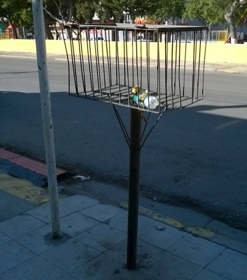 "U nekim državama postavljaju visoke kante za smeće kako divlje životinje ne bi mogle kopati po njima."