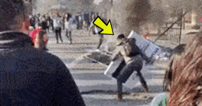 Netko je iskoristio priliku da na prosvjedima ukrade TV, pogledajte kako su ostali kaznili lopova